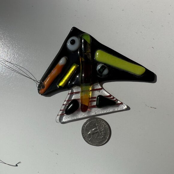 #7435 FISH SUN CATCHER SUN FUSED GLASS - Picture 10 of 11